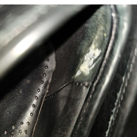 SOLD!! COLE HAAN Black Leather Horsebit Loafer Slip Ons - Size 10 1/2 - Picture 10 of 10